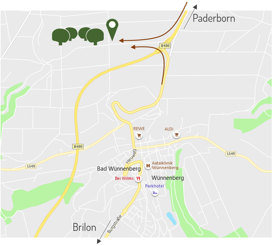 Wegbeschreibung Bauernhoferlebnis Vier Linden
